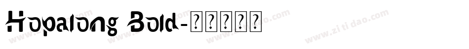 Hopalong Bold字体转换